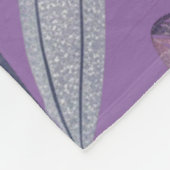 Gedämpfte lila Tulpen-Fleece-Decke (Groß) Fleecedecke (Ecke)