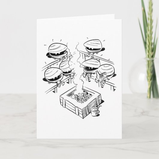 Gedämpfte Muschel-Karte Karte (Vorderseite)