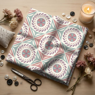 Gedämpfte Pastell-Boho-Mandalas und volkstümliche Stoff