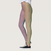 Gedämpfte Pastelllandschaft Leggings (Links)