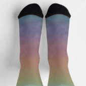 Gedämpfte Pastelllandschaft Socken (Oben)