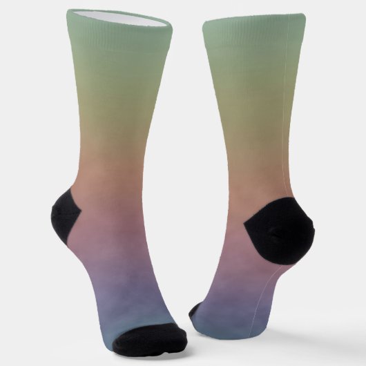 Gedämpfte Pastelllandschaft Socken (Gewinkelt)