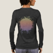 Gedämpfte Pastelllandschaft Tri-Blend Shirt (Rückseite)