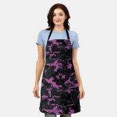 Gedämpfte Rosa Highlights Camo Schürze (Getragen)