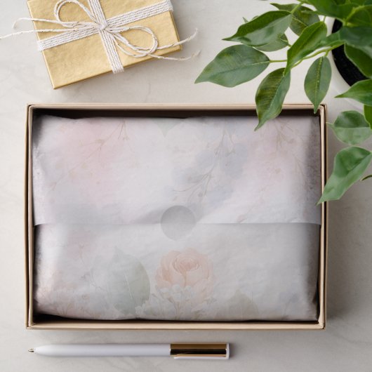 Gedämpfte Rose Seidenpapier (Geschenk)