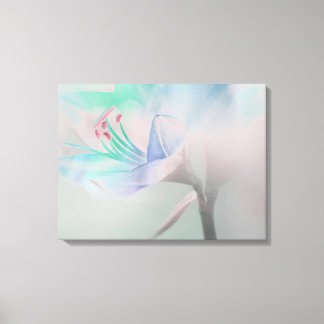 Gedämpfte verschleierte Blumenleinwandkunst Leinwanddruck