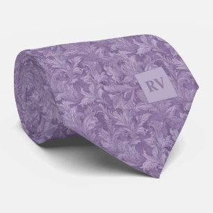 Gedämpfte violette Lavendel-Damasken-Verzierung Krawatte