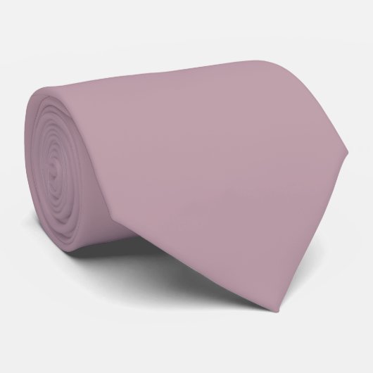Gedämpfte, weiche, graue rosa Rose in Solid-Farbe Krawatte (Gerollt)