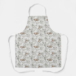 Gedämpfte Weihnachtssterne-All-Over-Druckschürze Schürze