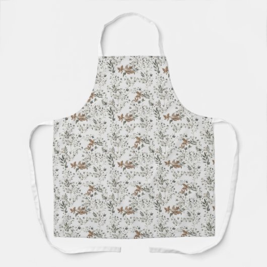 Gedämpfte Weihnachtssterne-All-Over-Druckschürze Schürze (Vorderseite)