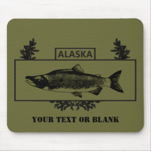 Gedämpfter Alaska Combat Fisherman Badge Mousepad