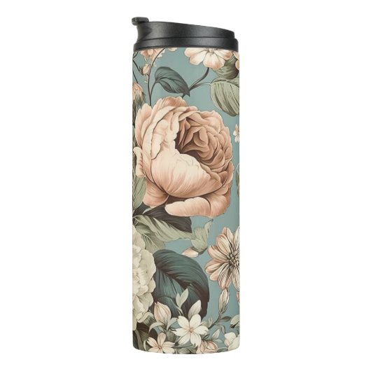 Gedämpfter Botanischer Traum Thermosbecher (Nach rechts gedreht)