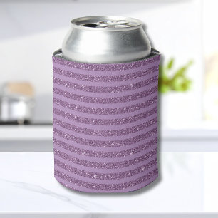 Gedämpfter Maulbeer-Glitter-Stil horizontale Strei Dosenkühler