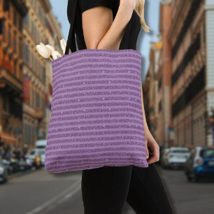 Gedämpfter Maulbeer-Glitter-Stil horizontale Strei Tasche