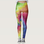 Gedämpfter Regenbogen Leggings (Vorderseite)