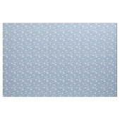 Gedämpftes Blau-Weiß-Wildblumenmuster Stoff (Yard (91,4 cm))