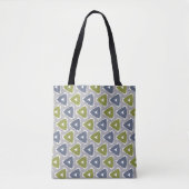 Gedämpftes Boho-Geometrie-Muster Tasche (Vorderseite)
