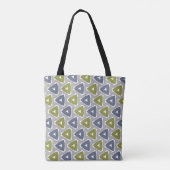 Gedämpftes Boho-Geometrie-Muster Tasche (Rückseite)