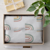 Gedämpftes Boho-Regenbogen-Scandi-Muster  Seidenpapier (Geschenk)