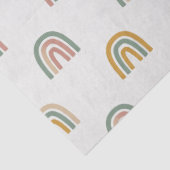 Gedämpftes Boho-Regenbogen-Scandi-Muster Seidenpapier (Detail)