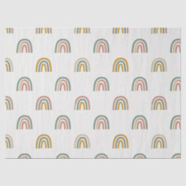 Gedämpftes Boho-Regenbogen-Scandi-Muster  Seidenpapier