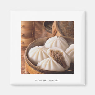 Gedämpftes Brötchen Magnet