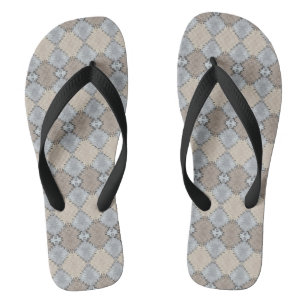 Gedämpftes Erdtönmuster Badesandalen