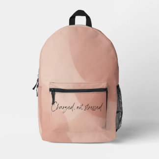 Gedämpftes Erröten und staubige Rose AI Print Cut  Bedruckter Rucksack