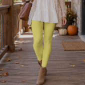 Gedämpftes Gelb Solid Leggings