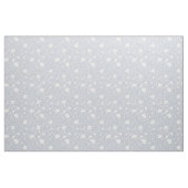 Gedämpftes Grau-Weiß-Wildblumenmuster Stoff (Fat Quarter (45,7 x 55,9 cm))
