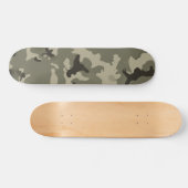 Gedämpftes grünes Tarnmuster Skateboard (Horizontal)