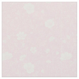 Gedämpftes Rosa und Weißes Wildblumenmuster Stoff