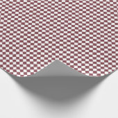 Gedämpftes rotes Diamantmuster-Wrap-Papier Geschenkpapier (Ecke)