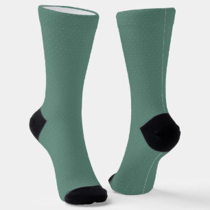 Gedämpftes Türkis einfaches geometrisches Muster. Socken