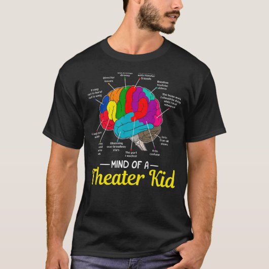 Gedanke an ein Theater Kid Brain Musical Theater f T-Shirt (Vorderseite)