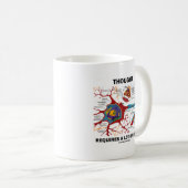Gedanke erfordert viel Nerv (Synapse) Kaffeetasse (VorderseiteRechts)