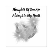 Gedanken an dich sind immer in meinem Herzen Gummistempel (Prägung)