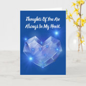 Gedanken an dich sind immer in meinem Herzen Karte (Gelbe Blume)