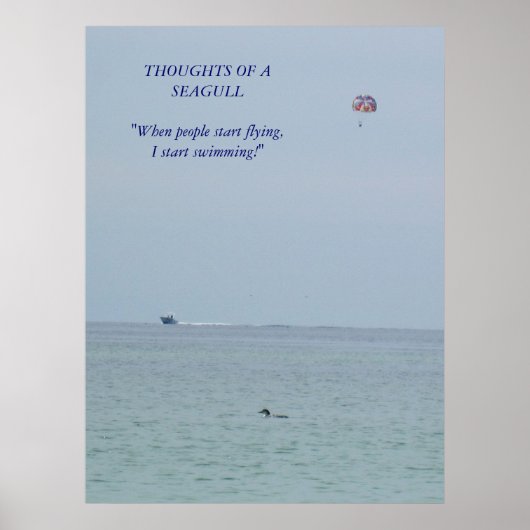 Gedanken an ein Seagull-Poster Poster (Vorne)