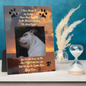 Gedanken an einen geliebten Haustier Fotoplatte (Seite)