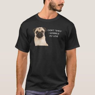 Gedanken an Hunde Pugs teilen meine Liebe Pug-Elte T-Shirt