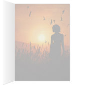 Gedanken an Sie Sonnenuntergang Silhouette mit Wei (Innen (Rechts))