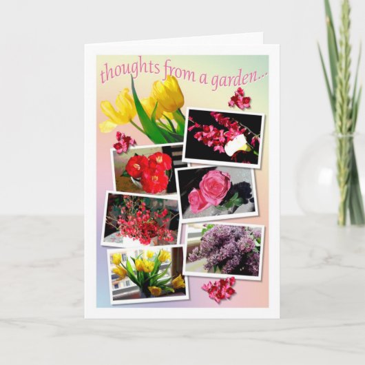 Gedanken aus einem Garten... Karte (Vorderseite)