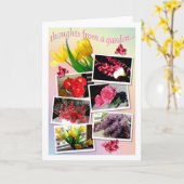 Gedanken aus einem Garten... Karte (Gelbe Blume)