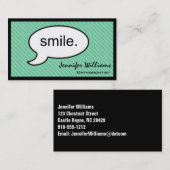 Gedanken Cloud Orthodontist Zahnarzt Business Card Visitenkarte (Vorne/Hinten)