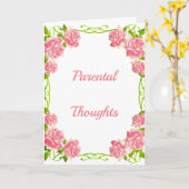 Gedanken der Eltern Karte (Gelbe Blume)