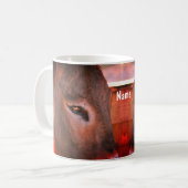 Gedanken des Donkey Tieres Personalisiert Kaffeetasse (Vorderseite Links)