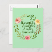 Gedanken Gebete Stimmen - Widerstand Postkarte (Vorne/Hinten)