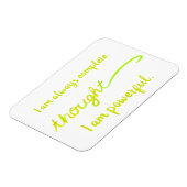 "Gedanken" Gelber Power Chakra Words Magnet (Linke Seite)