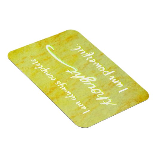 "Gedanken" Gelber Power Chakra Worte Magnete (Rechte Seite)